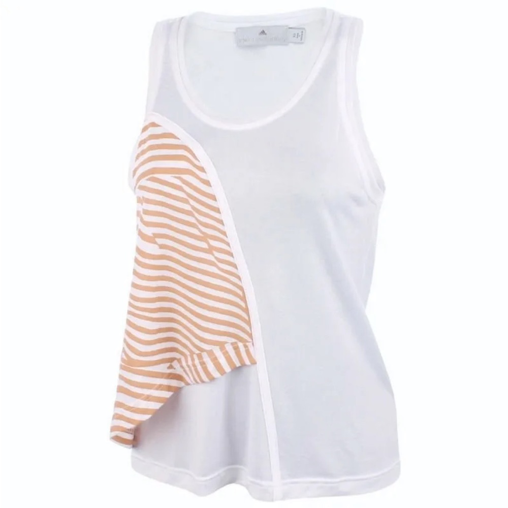 Adidas Stella McCartney Essentials Graphic Tank Stripe Contrast White